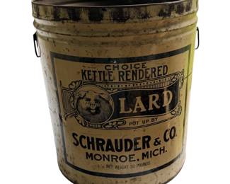 Choice Kettle Rendered Lard Advertising