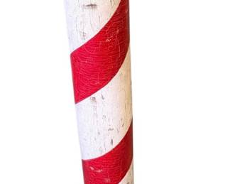 American folk art antique painted Barber pole