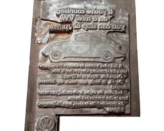 Vintage printing block