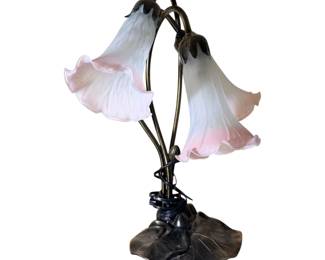 Vintage lily pad table lamp