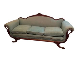 Antique American Empire Swan Neck Sofa