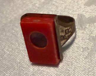 1949 ROY ROGERS MICROSCOPE RING Quaker Oats cereal premium