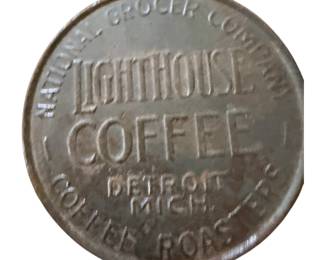 Lighthouse coffee tin