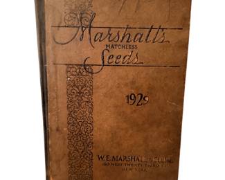 1929 Marshall’s seeds book/catalog