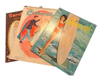 Walt Disney's Annette, Cut-Out Doll #1953 (Unused) And other paperdoll books