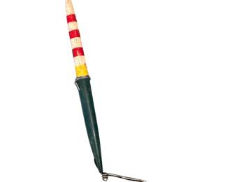 Vintage Hand Painted Wood Fishing Float: