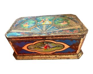 Vintage Artstyle Chocolates Candy Tin Chocolate Box 1930s