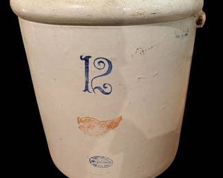 12 gallon red wing crock c. 1915