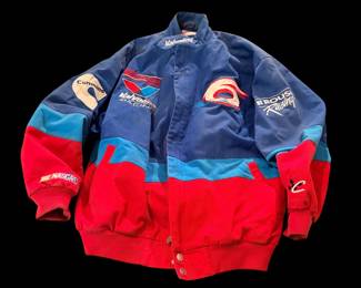 Authentic Mark Martin #6 Sewn Embroidery Zip Jacket XL Nascar Roush