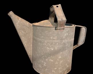 Vintage Galvonized Watering Can Metal Country Farm Decor #8