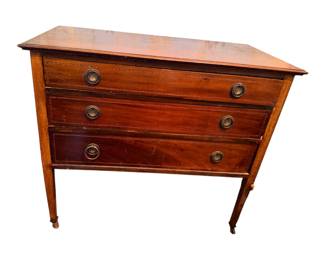 Antique Italian Louis XVI Style Walnut Chest of Drawers