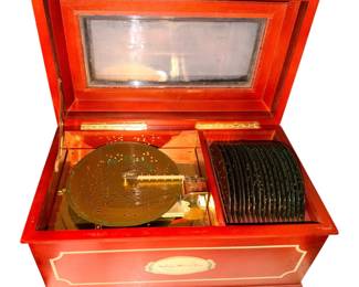 vintage Mr. Christmas Holiday Symphonium music box, which was originally released around 1999