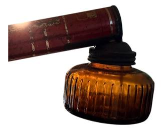 Amber glass vessel