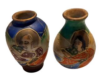 Two small vases made in occupied Japan