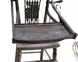 This Victorian high chair need some TLC!