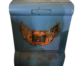 Antique Tin Toleware Store Display Spice Container