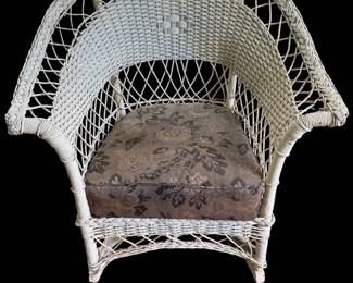 Antique wicker chair