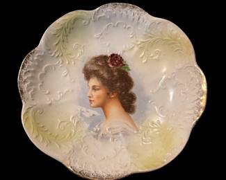 Vintage portrait plate