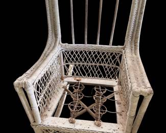 Vintage wicker rock