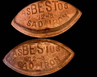 Asbestos 12B sad irons