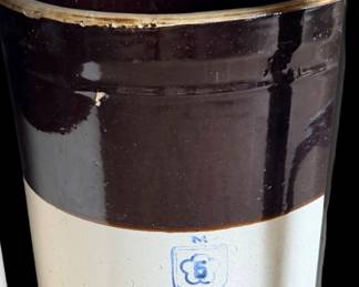 antique crock ~ McCoy crock ~ 5 gallon crock ~ pickle crocks ~ Nelson McCoy