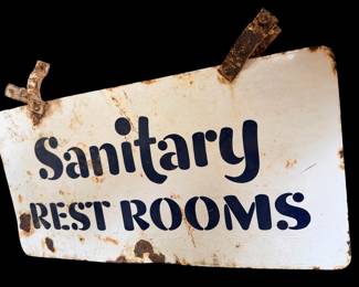 Double sided porcelain 1930’s sign