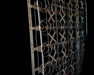 Several pairs of metal bed springs
