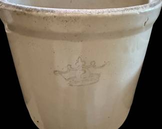 Vintage Salt Glaze Robinson Ransbottom Blue Crown Crock 2 Gallon USA