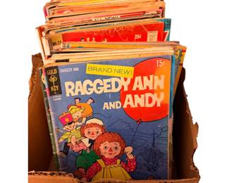 Lots of comic books and other children’s books