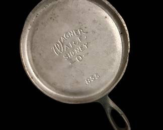 RARE BEAUTIFUL Wagner #855 Toy Aluminum Sidney O Handled Griddle - circa 1900 - 1930's