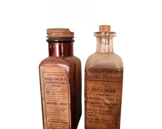 A huge collection of vintage and antique bottles