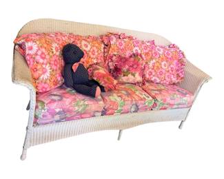 Antique wicker sofa