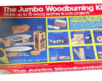 Vintage 1980s jumbo woodburning kit