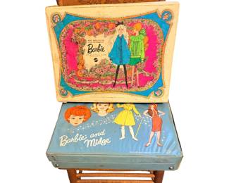 Vintage Barbie cases with contents! 1960’s