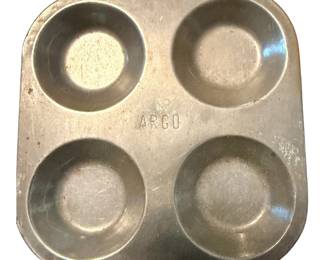 ARGO Cooking Muffin Tin Doll Toy Mid Century Vintage Dollhouse Miniature Kitchen