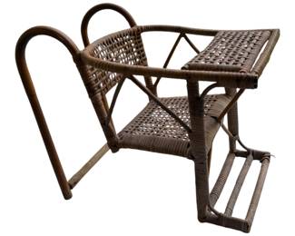 Vintage Rattan Bicycle Seat