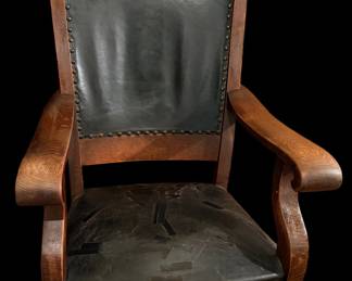 Antique oak rocker