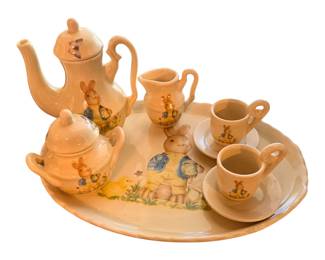 Vintage Peter rabbit tea set