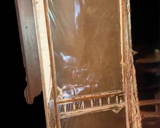 vintage screened door and other architectural pieces