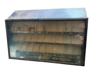 VINTAGE J&P COATS BOILFAST MERCERIZED THREAD DISPLAY