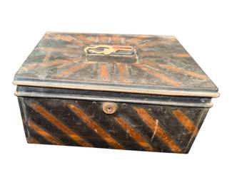 ANTIQUE JAPAN COLOR METAL BOX(1920~30'S