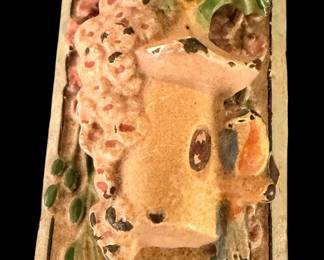 Vintage cast-iron door knock with birds
