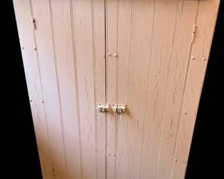 Vintage tongue and groove handmade cabinet