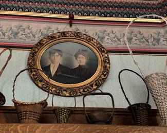 Lots of baskets and portraits