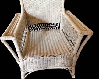 Antique wicker chair