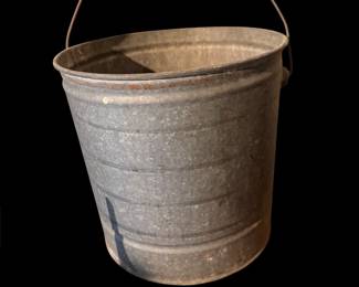 Vintage galvanized pail