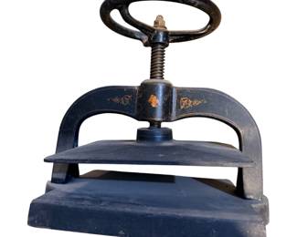 Antique cast-iron book press