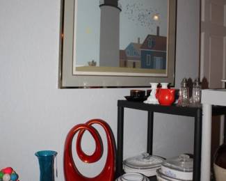  Highland Light by the renowned American Precisionist artist George Copeland Ault.