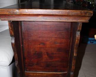 Butterfly Style Storage Chest with Original Patina (side view)