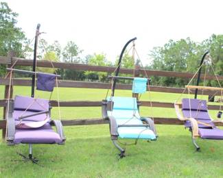 EZ Hang Deluxe Wooden Hanging Swing Chairs